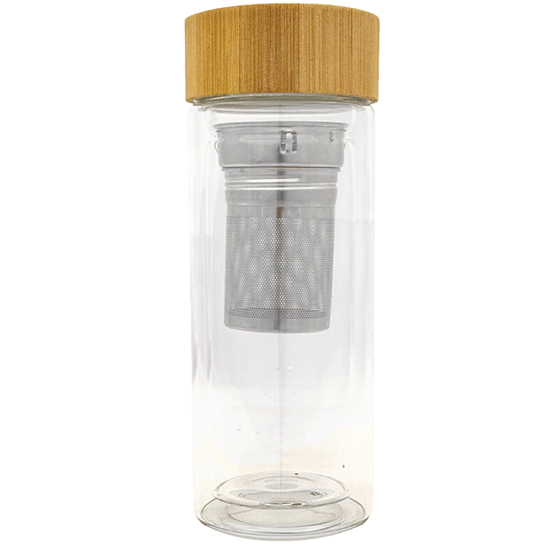 Tekanna i glas med infusionsfilter