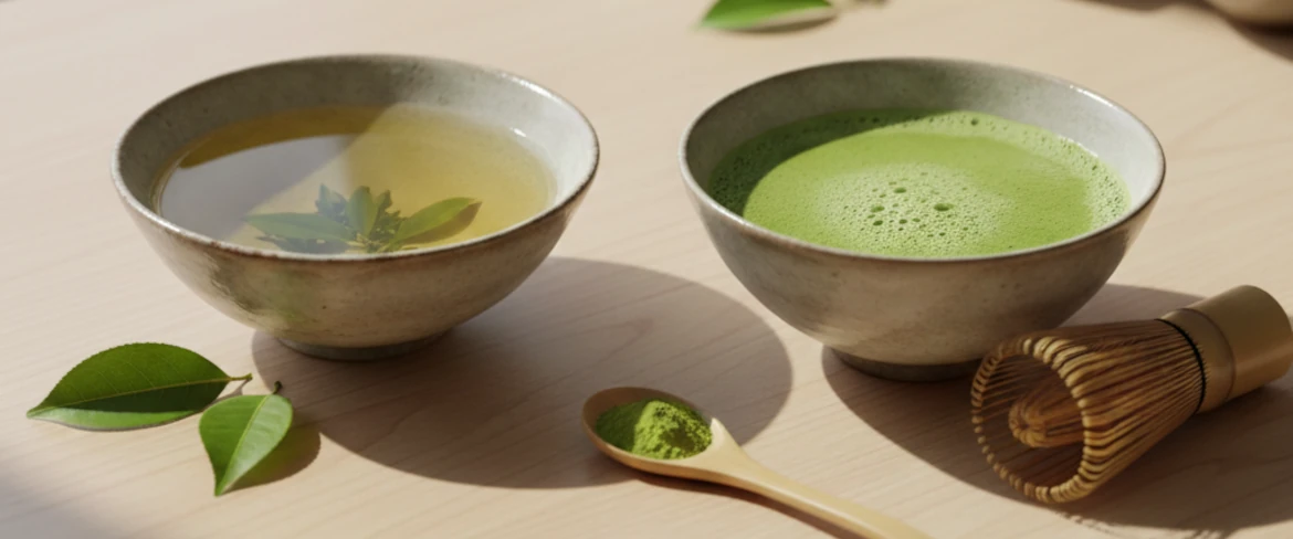 Matcha kontra grönt te – skillnader i färg, konsistens och egenskaper