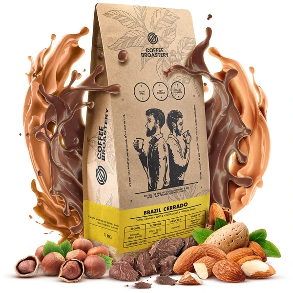 Bro Coffee Roastery Brazil Cerrado Premium-kaffebönor med smak av mandel, choklad och nötter.