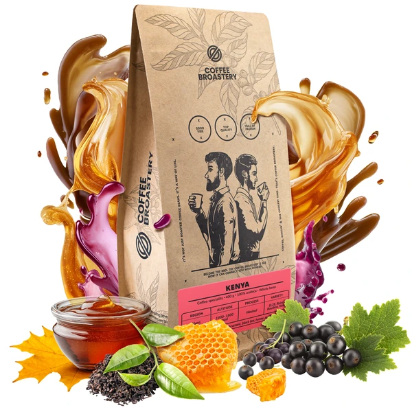 Bro Coffee Roastery Kenya Nyeri – specialitetskaffebönor med inslag av svarta vinbär, honung och svart te.