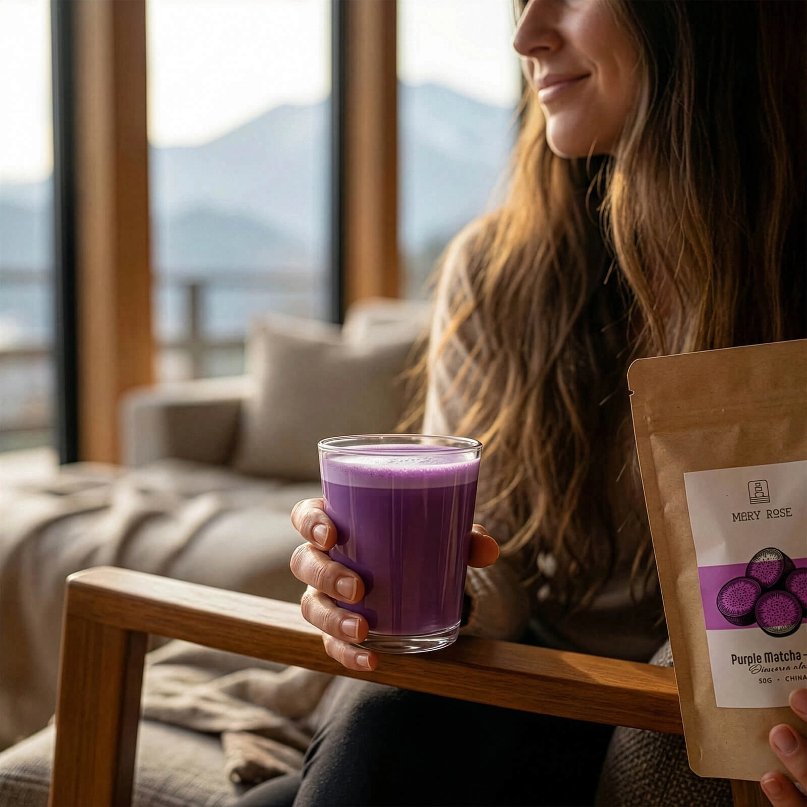 Mary Rose Purple Matcha – ube i pulverform (lila matcha)