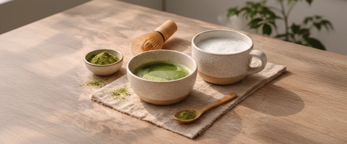 Hur man gör matcha latte hemma – tillaga matcha med mjölk