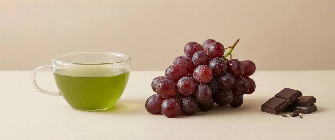 De starkaste polyfenolerna – resveratrol, quercetin och EGCG i växtprodukter