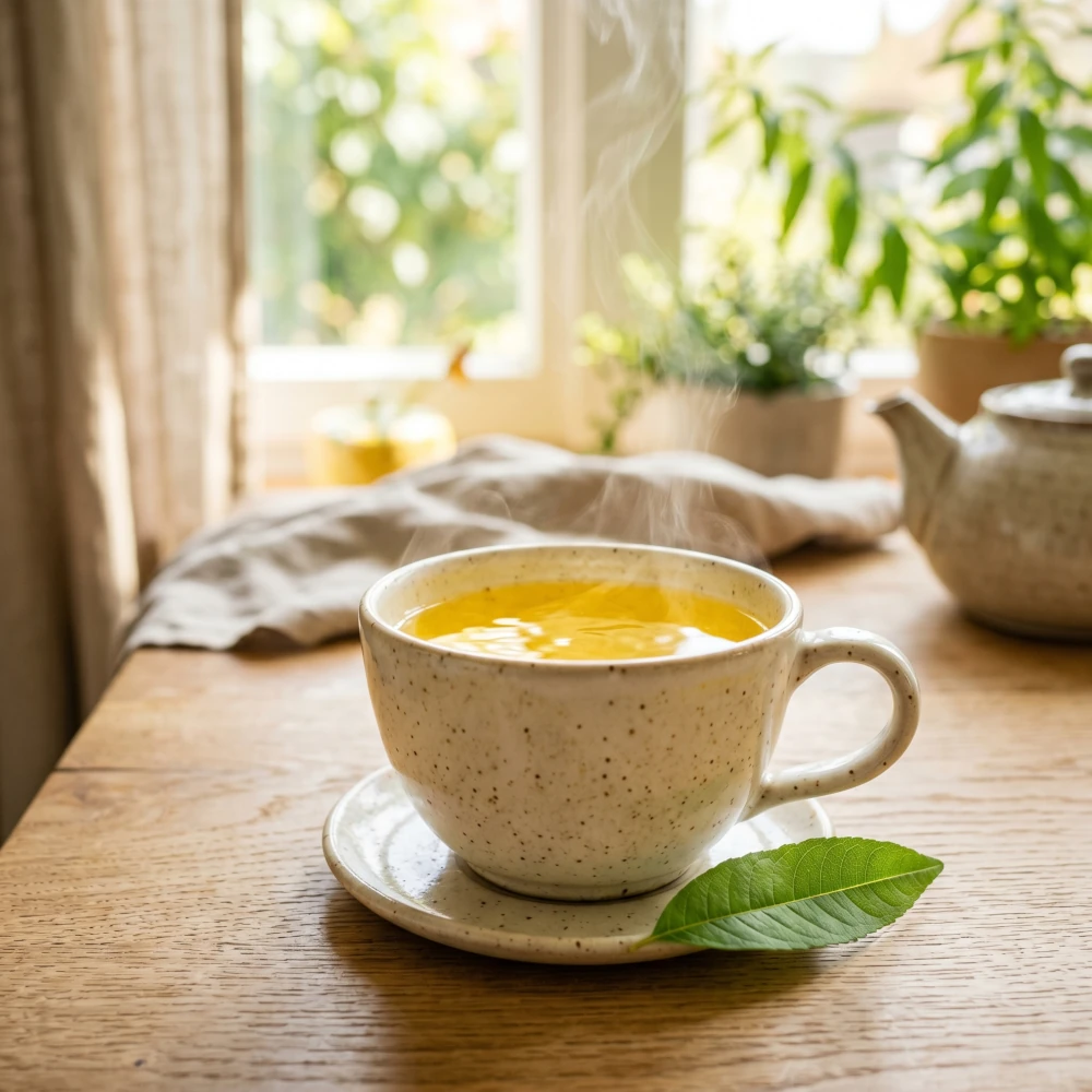Bryggt verbenate i en mugg