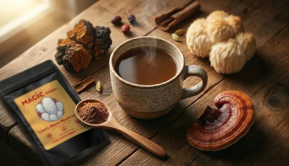 Hur väljer man ett adaptogent svamptillskott? Reishi, chaga och lejonman i praktiken