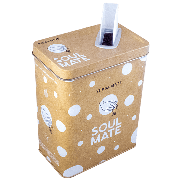 Set Yerbera Yerba Mate Soul Mate Organica 0,5 kg Palo Santo