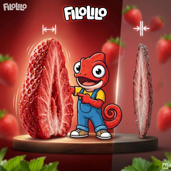 FiloLilo – Frystorkade jordgubbar (skivor) 20 g