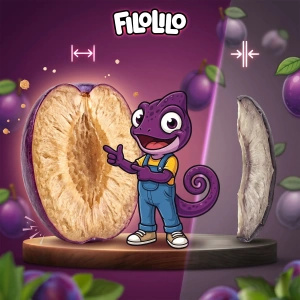 FiloLilo – Frystorkade plommon (halvor) 20 g