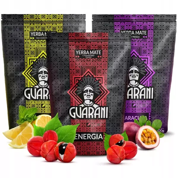Yerba Mate Guarani 3x500g Olika blandningar