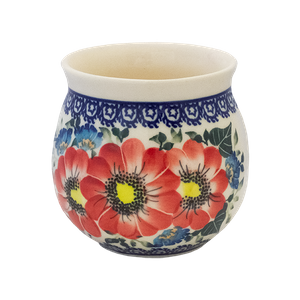 Traditional Polish Pottery - Ceramic Mate Cup - U1