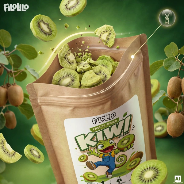 FiloLilo – Frystorkad kiwi (skivor) 20 g