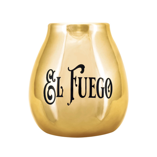 Yerba Mate-set: El Fuego Elaborada 1kg + Kalebass + Bombilla