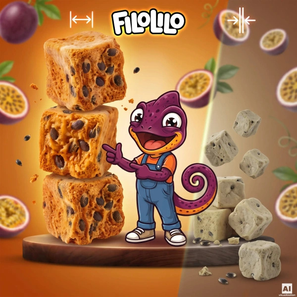 FiloLilo – Frystorkad passionsfrukt (tärningar) 100 g