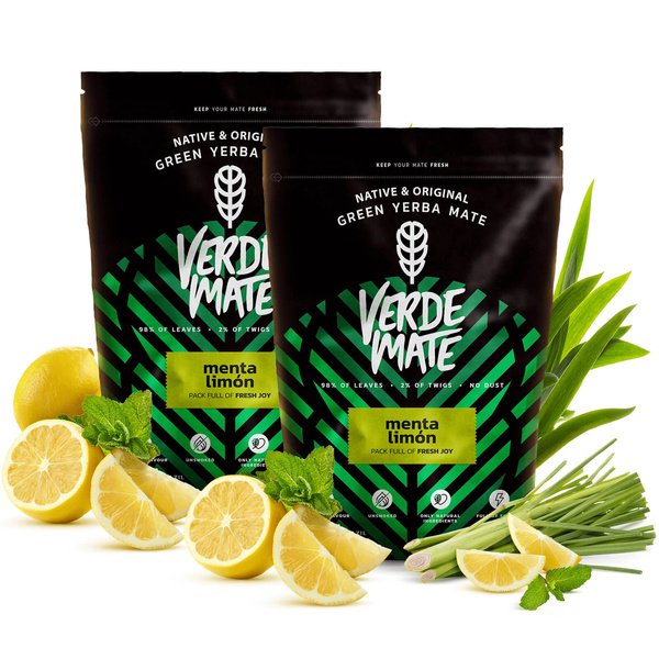 Yerba Verde Mate Grön LEMON 1000g 1kg LIMON