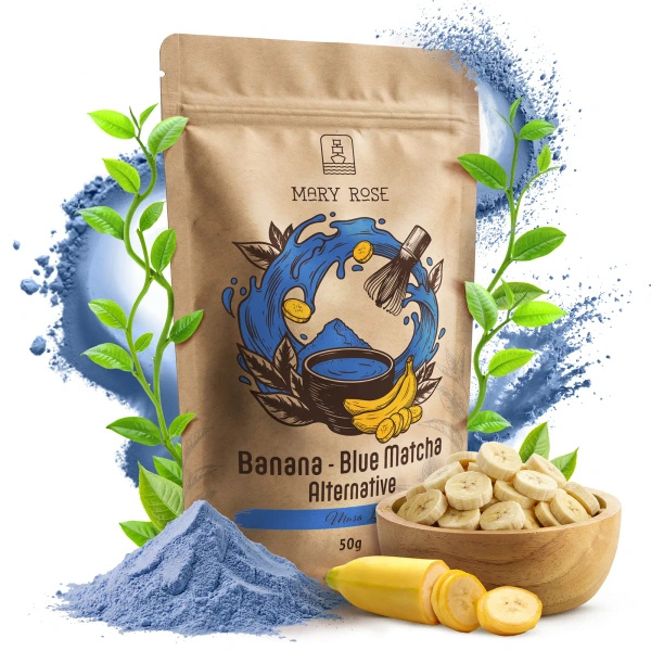 Mary Rose – Blue Matcha Alternative – Banan (pulver) 50 g