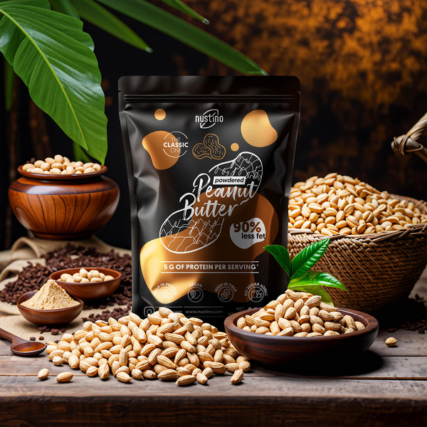 Nustino – Jordnötssmör i pulverform – Classic (utan tillsatt socker) 400 g