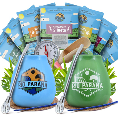 Yerba Mate Rio Parana startset för par tillbehör
