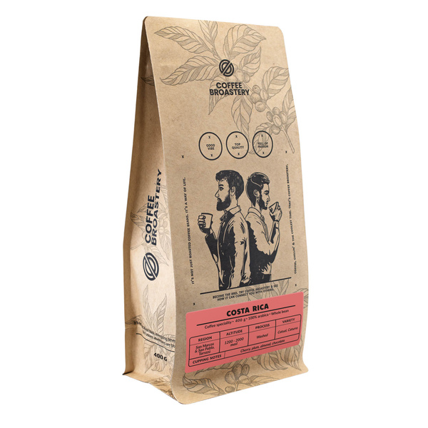 Bro Coffee Roastery - Hela bönor kaffe Costa Rica San Rafael Speciality 400 g
