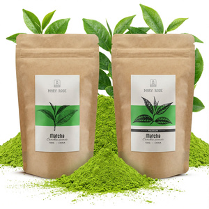 Set med 2 kinesiska matcha‑teer: premium + kulinarisk