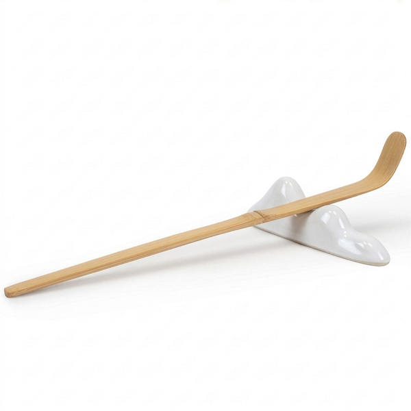 Chashaku-oki – Ställ för matcha-sked (vit)