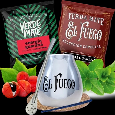 Set Yerba Mate Guarana Tykva Bombilla NA START