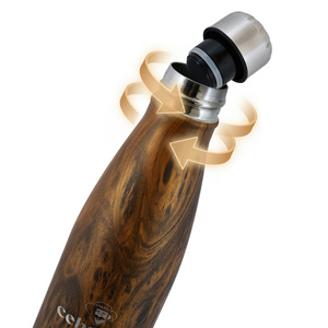 Cebador termoflaska 500 ml – träfärg