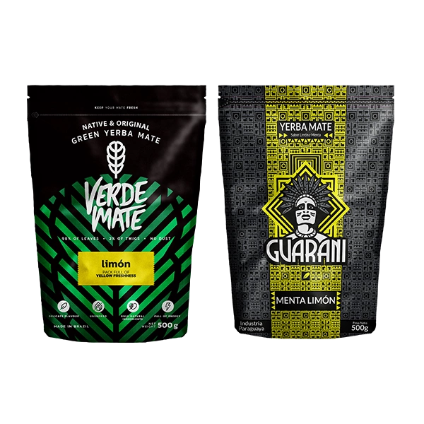 Verde Mate Green Limon 500g + Guarani Menta Limon 500g