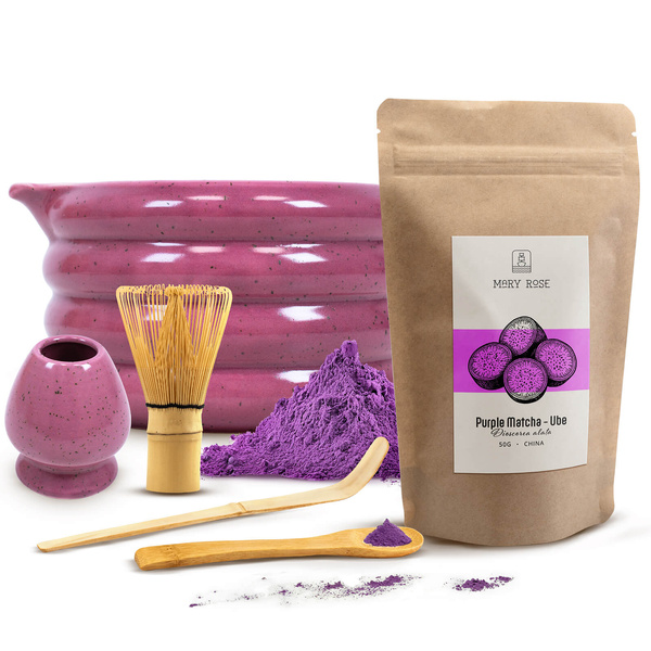 Set för att tillreda Purple Matcha