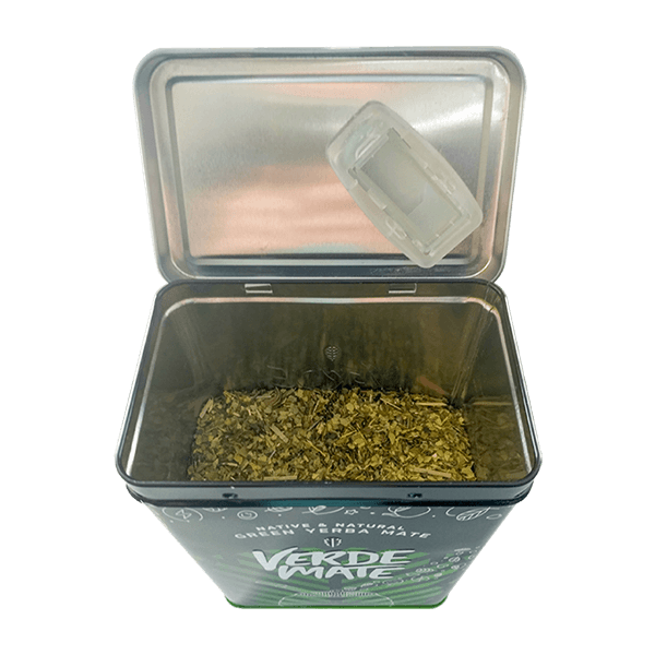 Yerbera – Metallburk + Verde Mate Green Passionate Fruits 0,5 kg