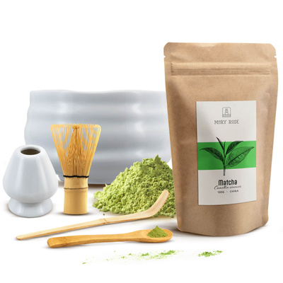 Set för bryggning av Matcha te