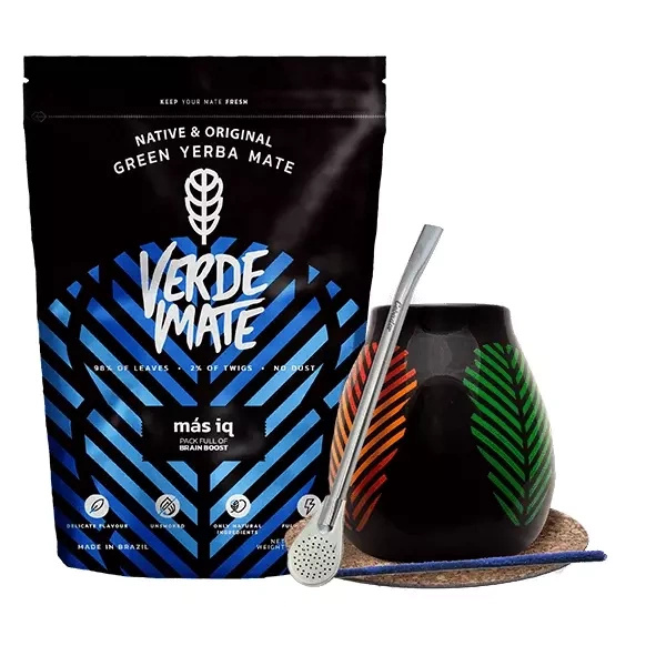 Starter set Bombilla Mate Cup + mate tea Verde