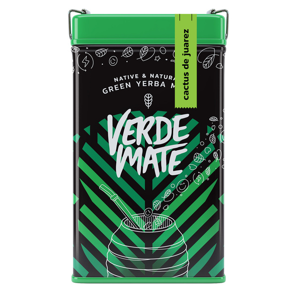 Yerbera – Metallburk + Verde Mate Green Cactus de Juarez 0,5 kg