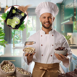 Nustino – Jordnötssmör i pulverform – Pistachio & Chocolate (utan tillsatt socker) 400 g