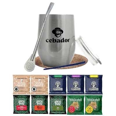 Yerba Mate Set: prover 10x50g + TermoLid + Bombilla