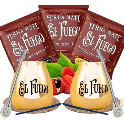 Yerba Mate Grön Tykva Premium Set FÖR TVÅ