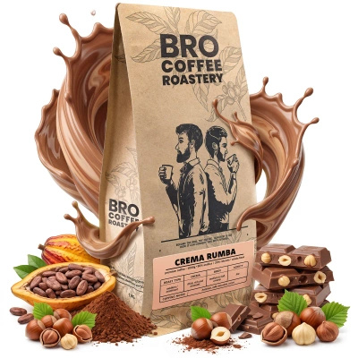Bro Coffee Roastery – Hela bönor kaffe Crema Rumba 1 kg
