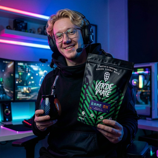 Yerba Mate Set Verde Mate Game On 400g 0,4kg Kalebass + Bombilla