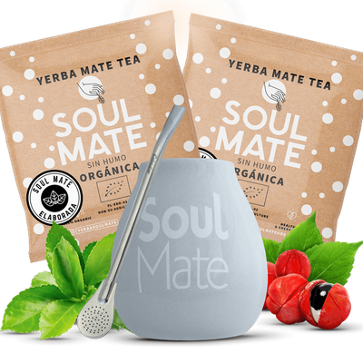Yerba mate set Bombilla Calabach Matero