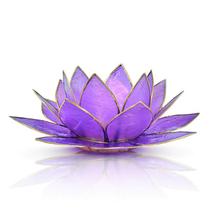 Ljusstake "Lotus Flower" - lila