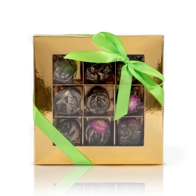 Mary Rose – Presentask med te – Set med blommande teer (9 st.)