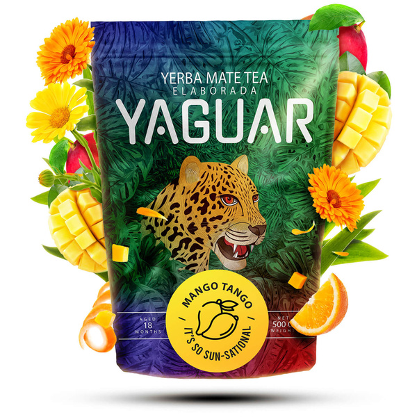 Yerba Mate Set Yaguar 500g 0,5kg Kalebass + Bombilla