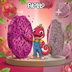 FiloLilo – Frystorkad drakfrukt (skivor) 100 g