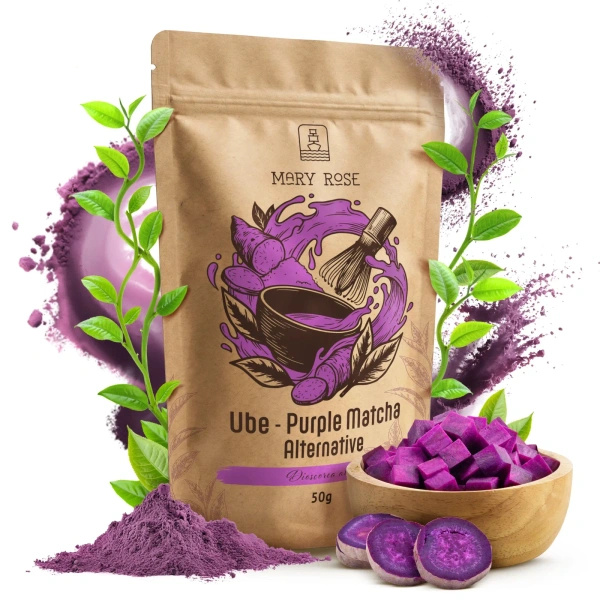 Presentset för att tillreda Purple Matcha