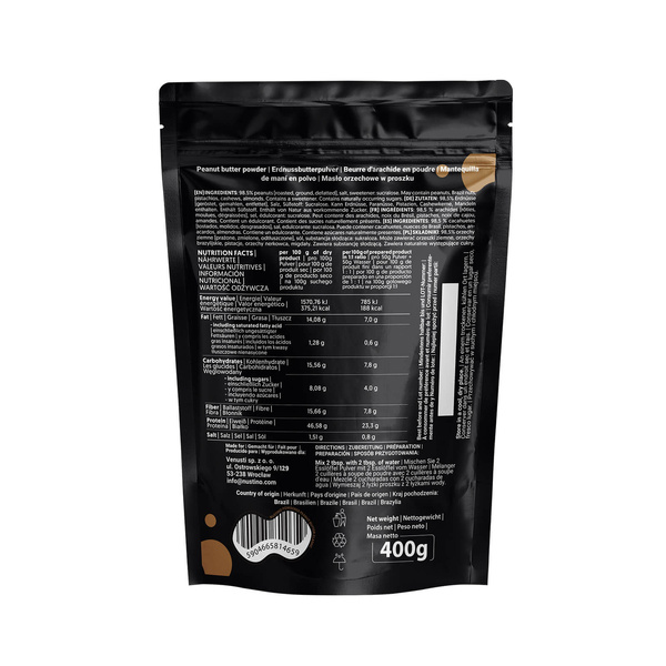 Nustino – Jordnötssmör i pulverform – Classic (utan tillsatt socker) 400 g