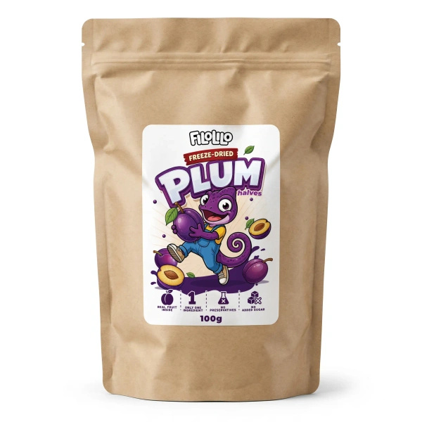 FiloLilo – Frystorkade plommon (halvor) 100 g