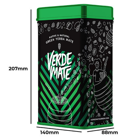 Yerbera – Metallburk + Verde Mate Green Menta Limón 0,5 kg