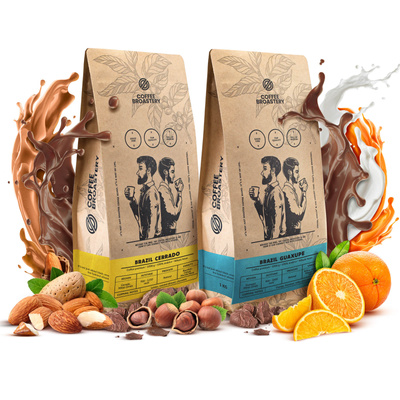 Set Bro Coffee Roastery Brazil Cerrado + Brazil Guaxupe 2x1kg (2kg)