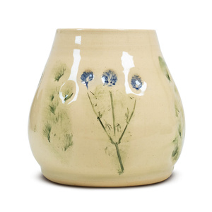 Keramisk kalebass Flora Blue 300 ml – Crater-serien