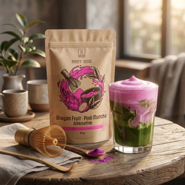 Mary Rose – Pink Matcha Alternative – Drakfrukt (pulver) 50 g