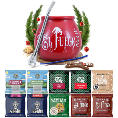Yerba Mate 10x50g 500g provset + tillbehör